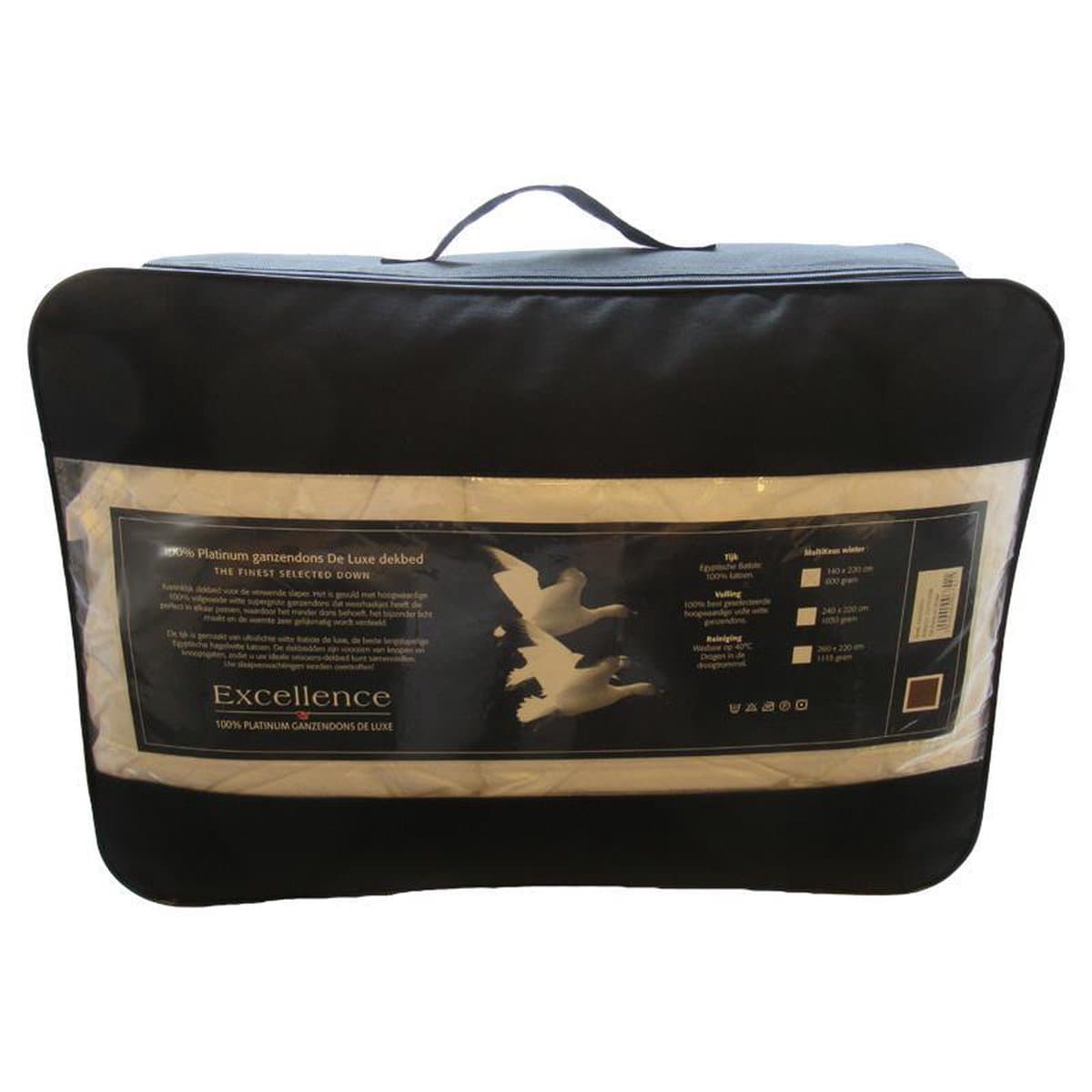 Excellence 100% Ganzendons Platinum Dekbed De Luxe (Winter) - Litsjumeaux XL - 260x220 cm - Wit thumbnail 2