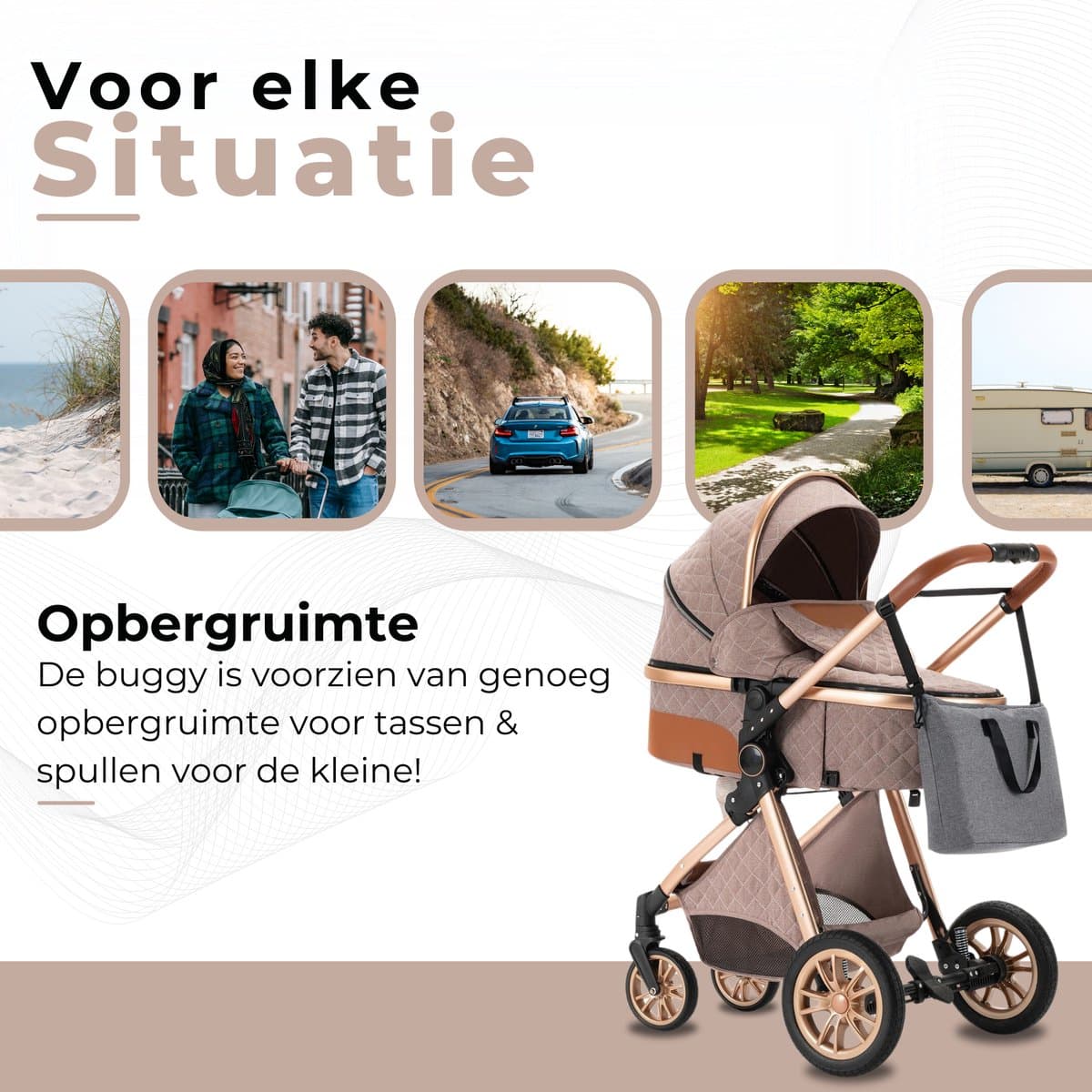 Lunola Nova 3-in-1 Kinderwagen met Autostoel (0-20kg) thumbnail 3