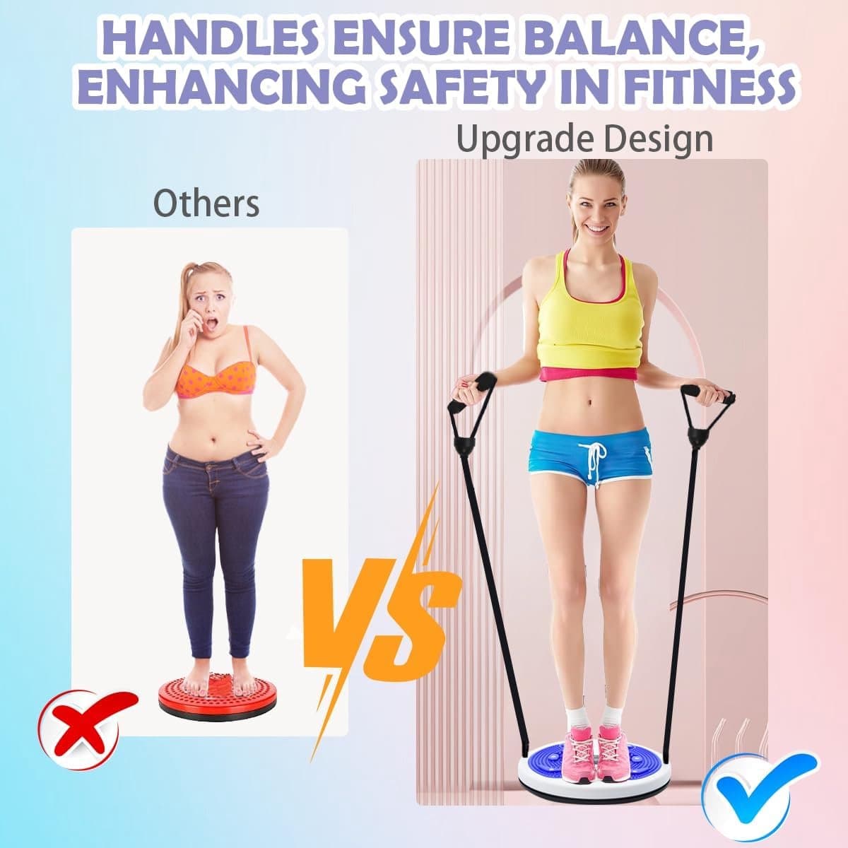 Beentrainer - Taille Twister Schijf - Taille-draaien voor fitness- Twist Waist Disc Board Balance Boards-taille-afslanken met buikmachine- buiktrainingsmachine thumbnail 6