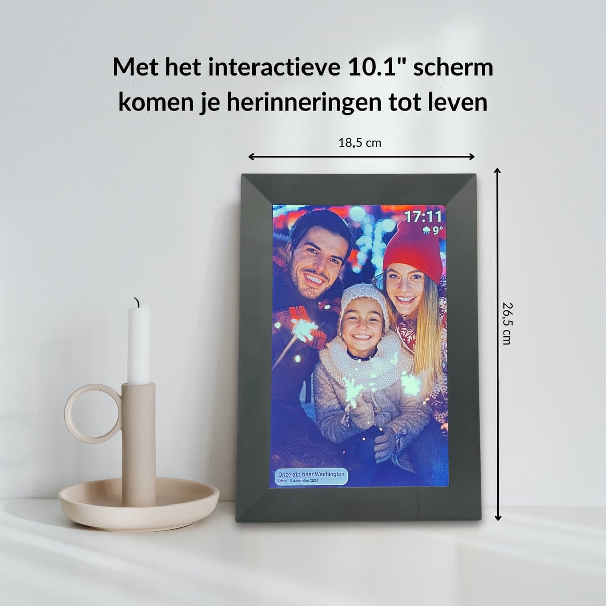 UMBRION Digitale Fotolijst - Draadloos - HD - Frameo - 10.1" - 32GB thumbnail 8