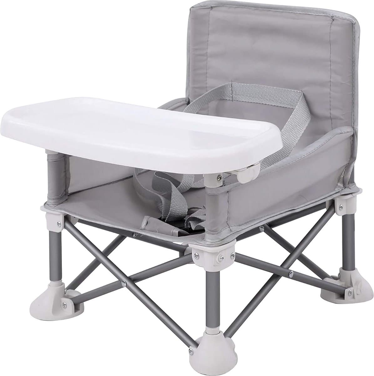 Babystoel, zitverhoging, draagbaar babyzitje, kinderstoel, compacte inklapbare booster, hoge stoel met riem voor binnen en buiten, ideaal voor camping, strand, gazon (zitverhoging)