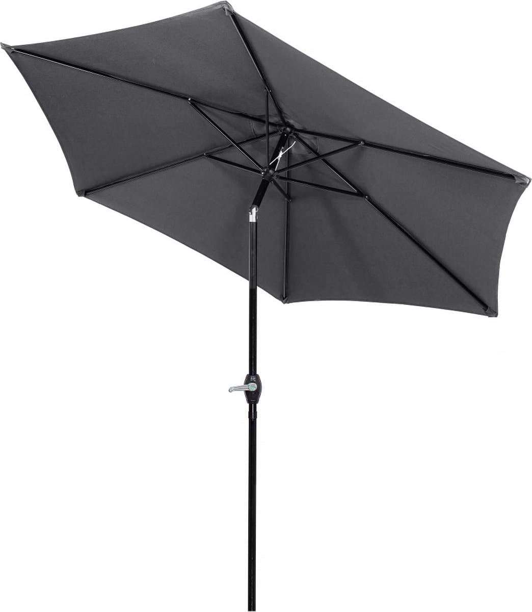 Springos Parasol | Parasols | Kantelbaar | Met ventilatie | Graphite | Ø 250 cm thumbnail 4
