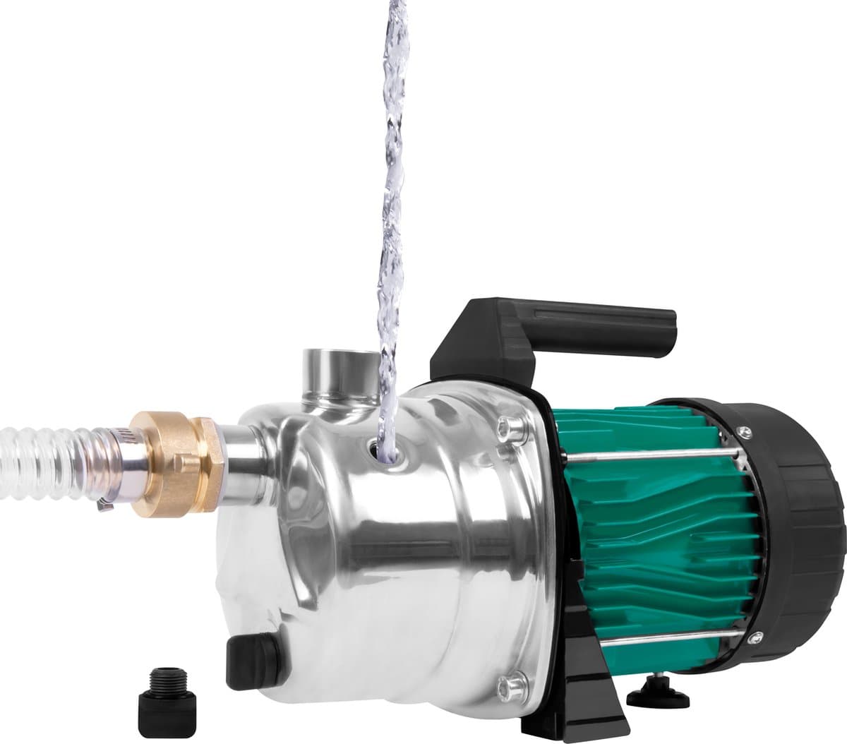 VONROC Beregeningspomp / Waterpomp 1000W - 3500l/h - RVS pomphuis - Voor besproeien van tuin/gazon thumbnail 4