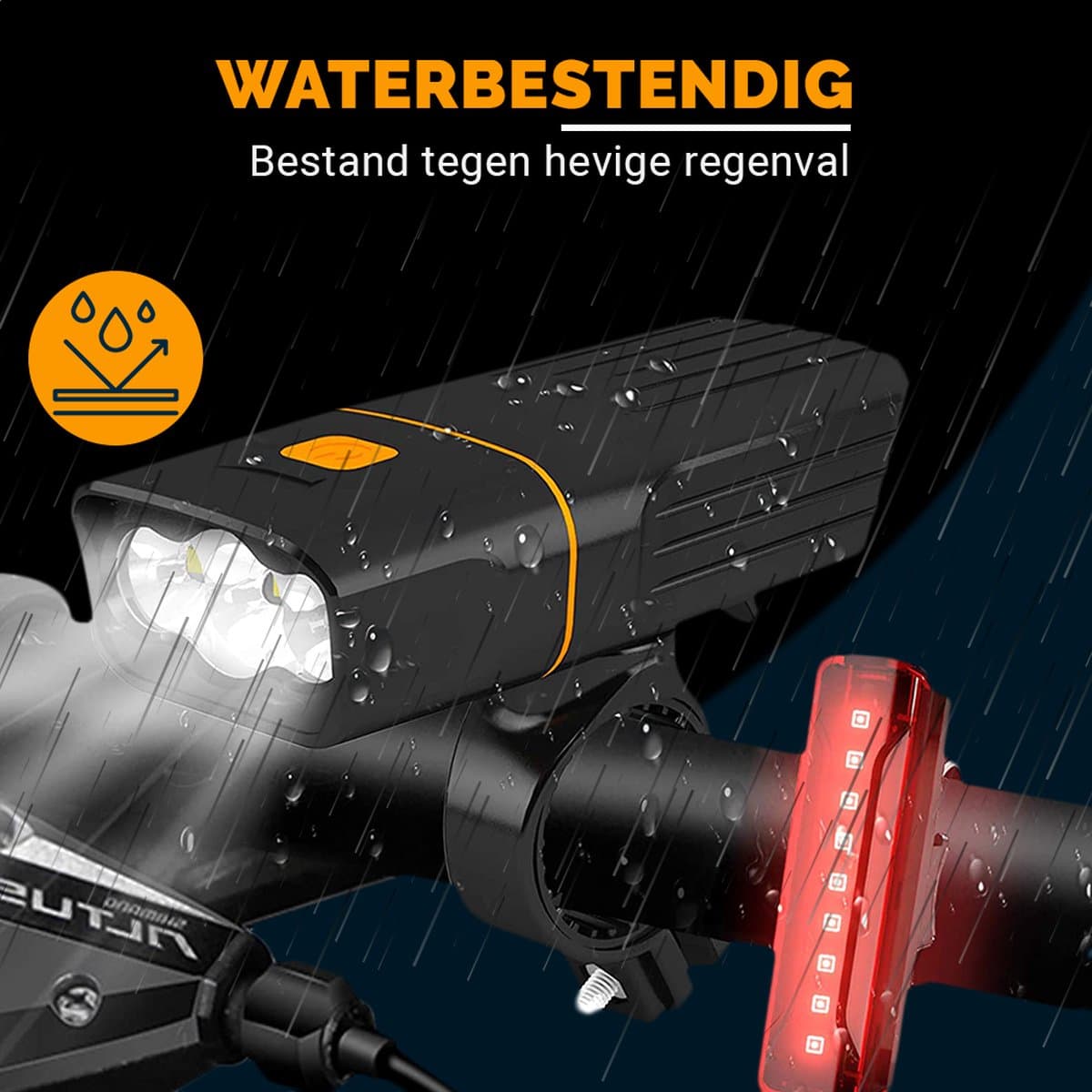 AXIMO Fietsverlichting Set 500 lumen - Fietslamp USB Oplaadbaar LED - Aluminium Voorlicht en Achterlicht - Roteerbaar voorlicht - Waterbestendig (IP65) Fietslicht - MTB & Racefiets thumbnail 8