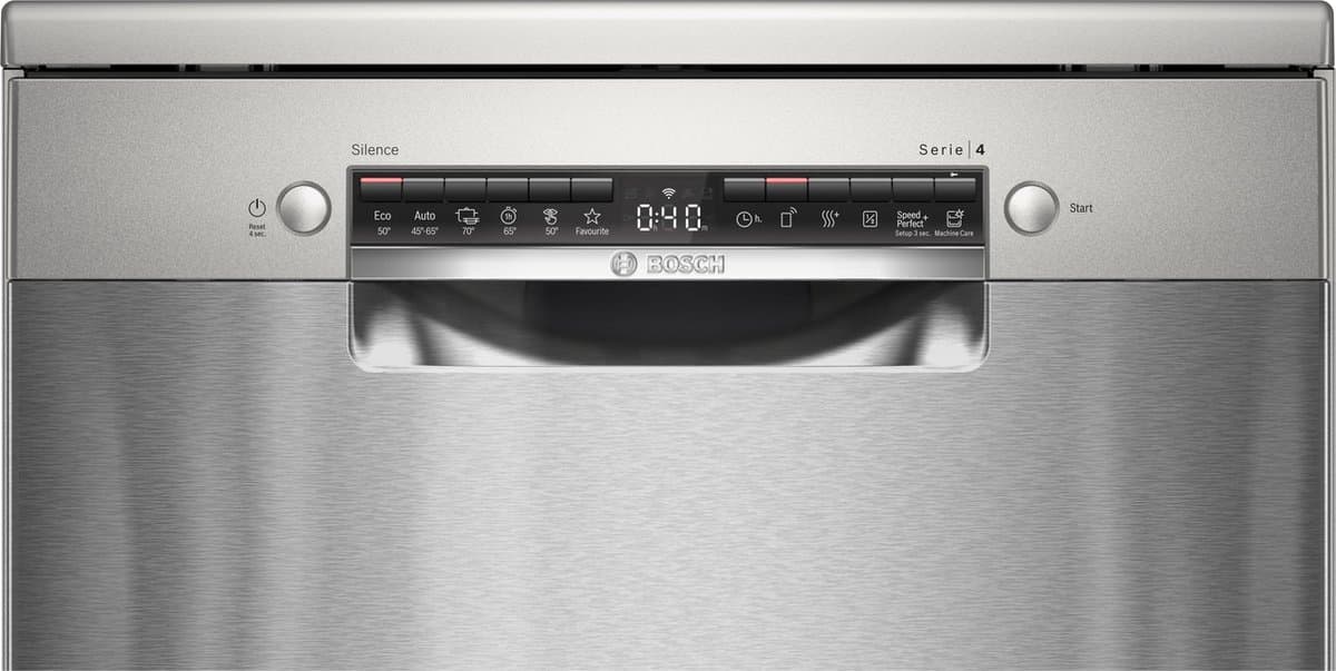 Bosch SMS4HMI07E - Serie 4 - Vrijstaande Vaatwasser - RVS thumbnail 3