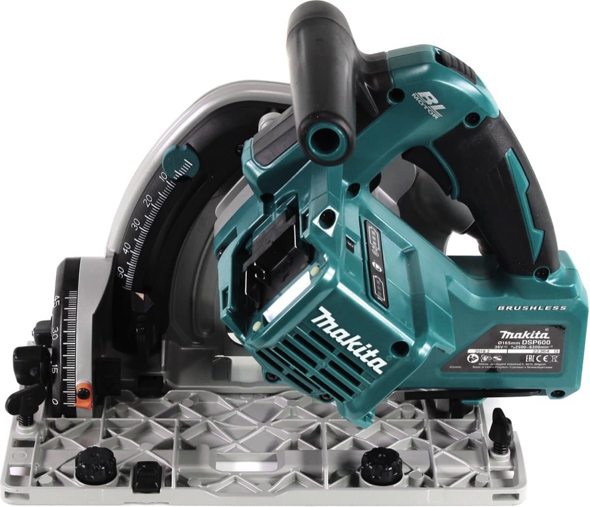 Makita DSP600ZJ 2x18V invalcirkelzaag 165 mm body thumbnail 6
