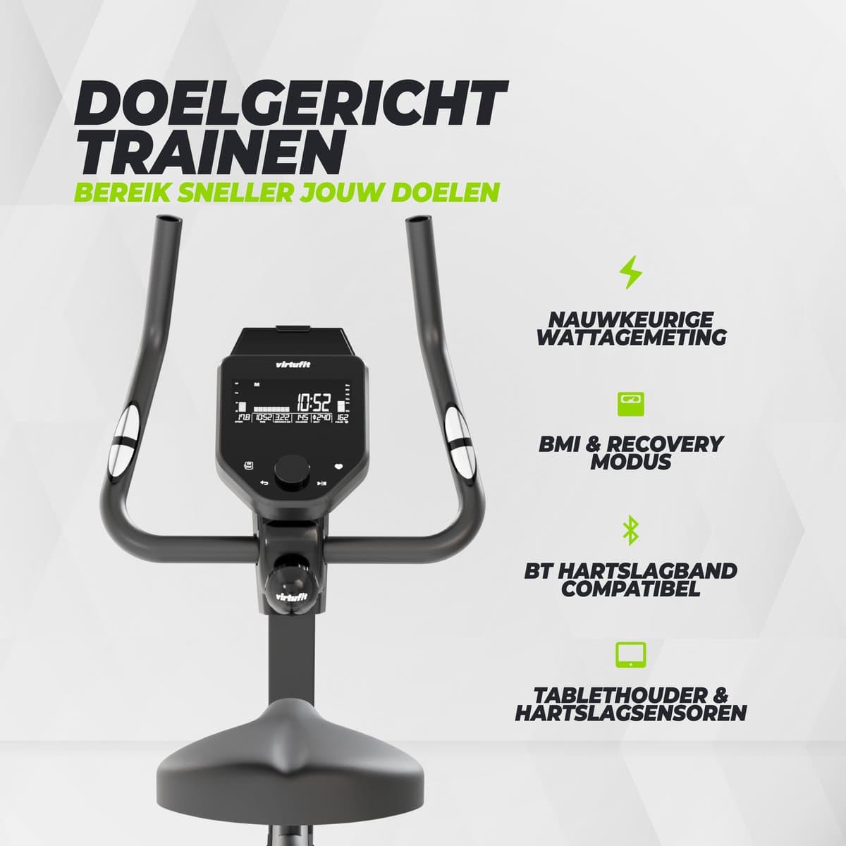 VirtuFit Low Entry Bike 200i - Hometrainer met lage instap - 32 weerstandsniveaus - 24 programma’s - Bluetooth en hartslagfunctie - Kinomap en Zwift compatibel - Comfortabele indoor bike (LEB 1.2i) thumbnail 5