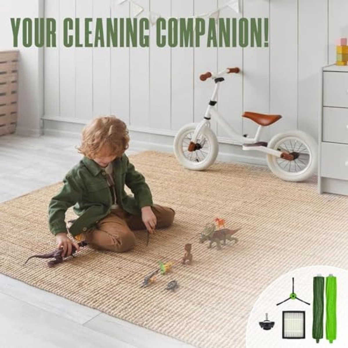 Vervangingsset voor iRobot Roomba J5/J6/J7/J8/J9 Plus - 16 Delig - Borstels, Filters en Wiel - PromoHome thumbnail 3