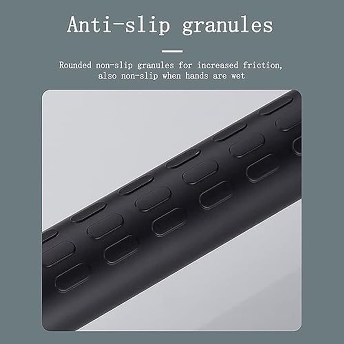 Veiligheidsbeugel - Badkamer handgreep - Ondersteuning bij douchen - Antislip met lichtring - 48cm - Matzwart thumbnail 4