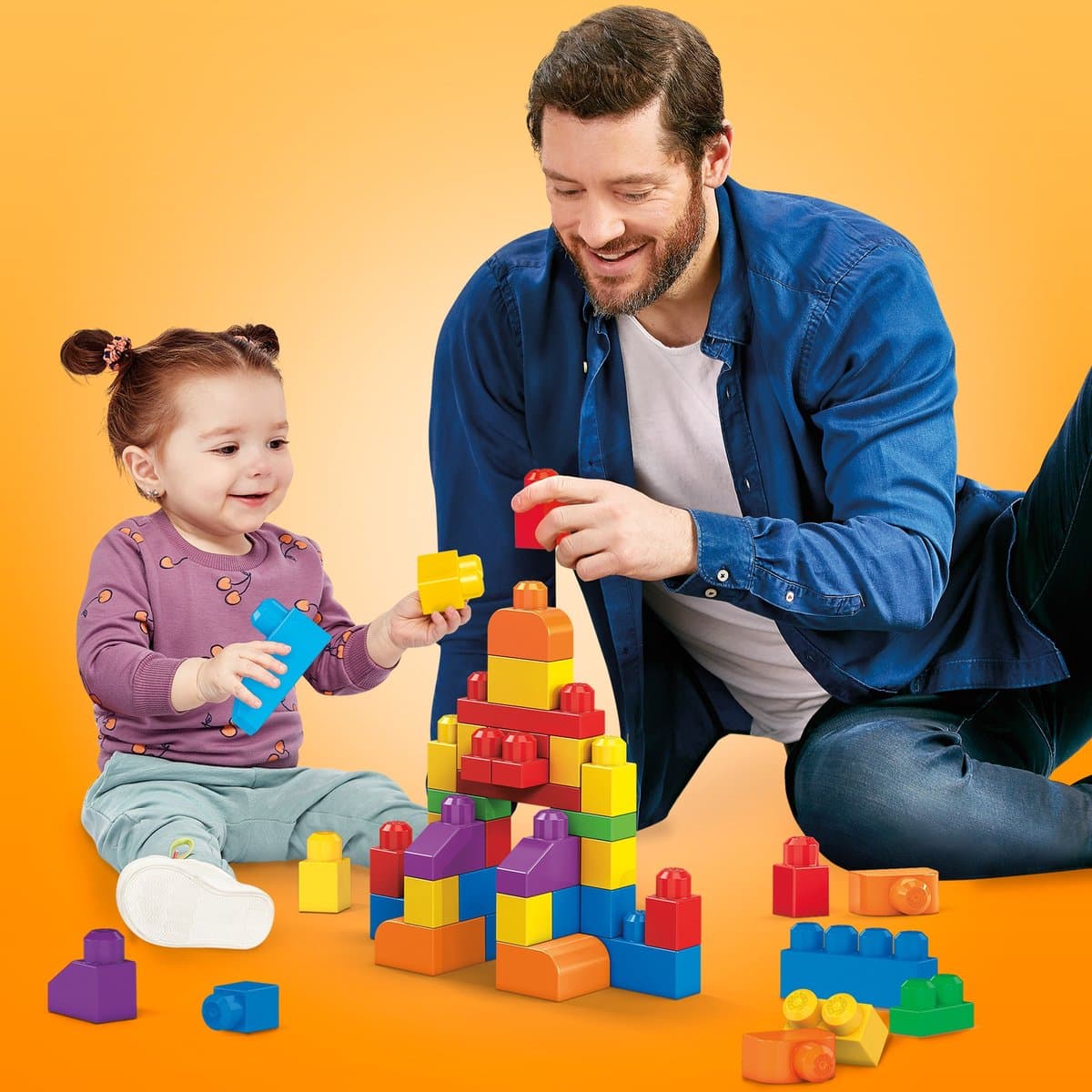 Mega Bloks First Builders Big Building Bag: 60 blokken voor peuters thumbnail 4