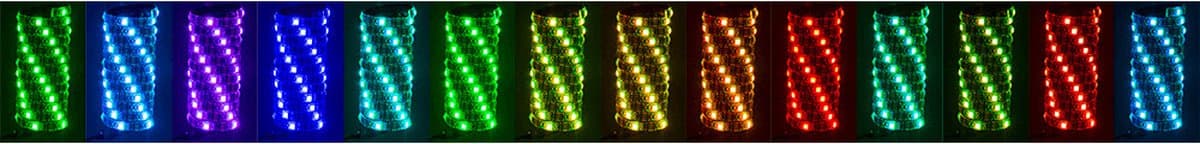 2x led strip verlichting - gekleurd - 3 m - usb - zelfklevend - met afstandsbediening - lichtstrip - led-strip - lichtsnoer thumbnail 3