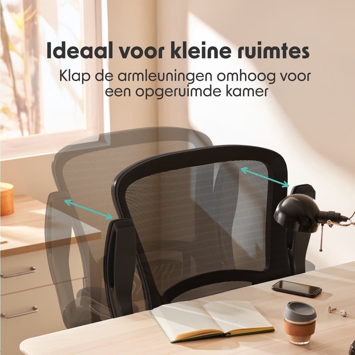 LifeGoods Ergonomische Bureaustoel - NEN1335-gecertificeerd - Gamestoel - Office Chair - Volwassenen - Kantoorstoel - Verstelbaar - Zwart thumbnail 4
