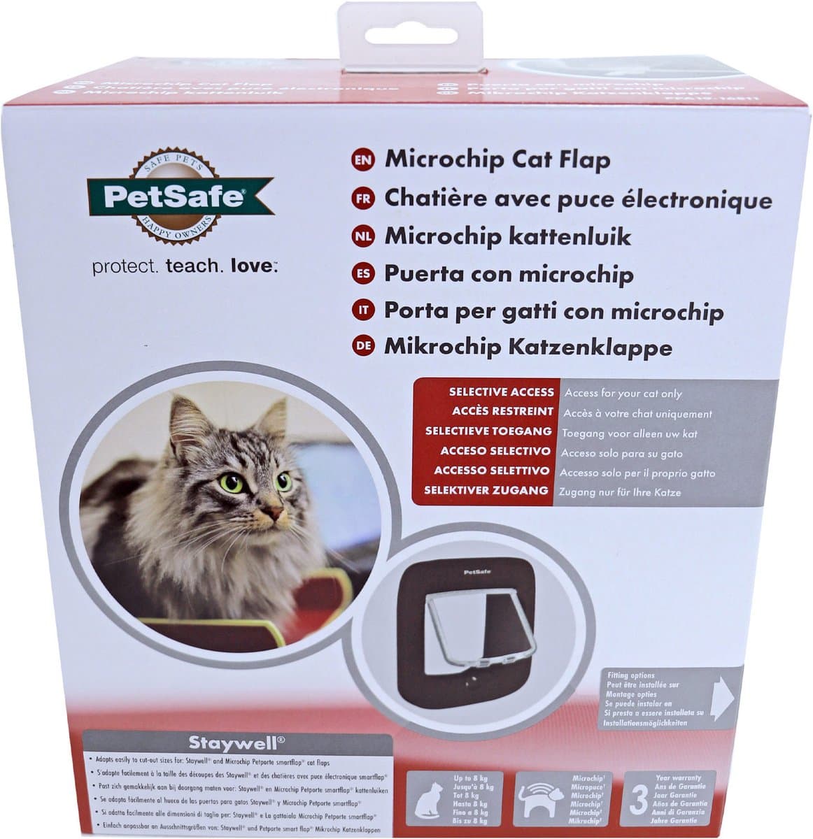 PetSafe Microchip - Wit - Kattenluik - 12,2 x 23,9 thumbnail 8