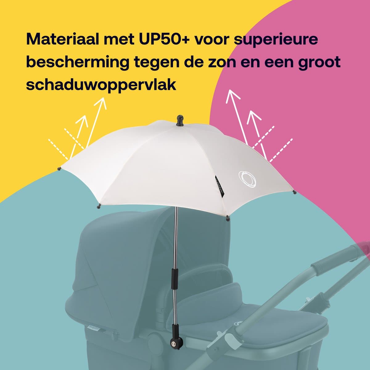 Bugaboo Kinderwagen Parasol - Fris Wit thumbnail 7