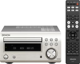 Productfoto van Denon CD speler met ingebouwde versterker met Bluetooth, FM-radio - Compact en gebruiksvriendelijk - Hifi kwaliteit audio - RCD-M41 Silver