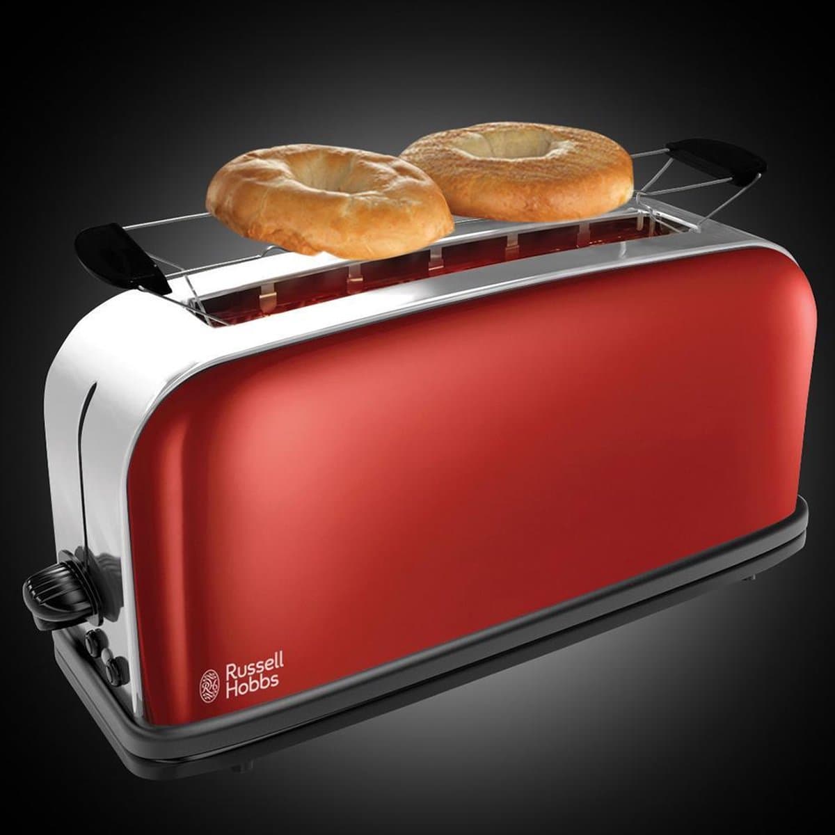 Russell Hobbs Colours Plus+ 21391-56 - Extra lange Broodrooster - Rood thumbnail 6