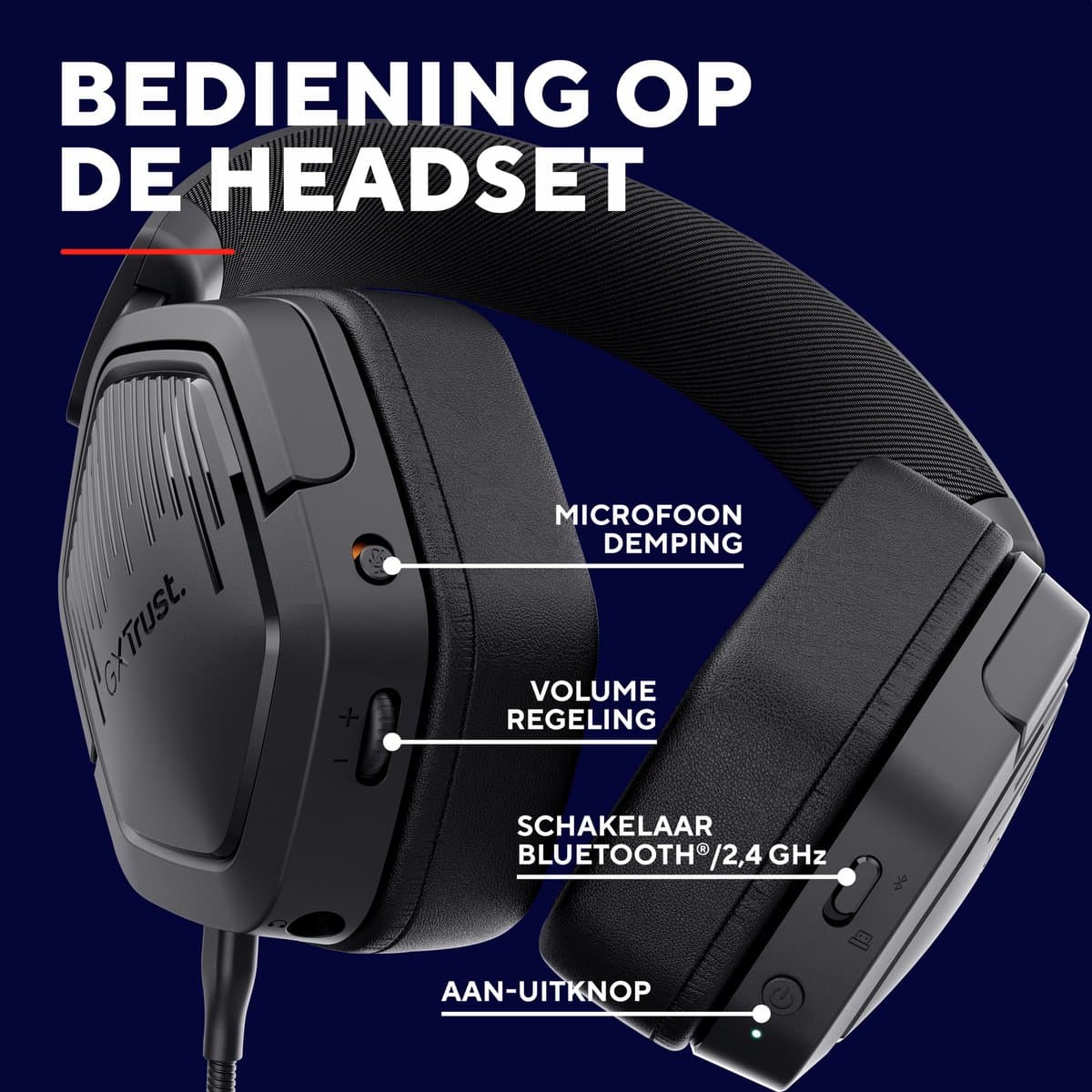 Trust GXT 493 Carus Wireless met 70 uur accuduur thumbnail 3