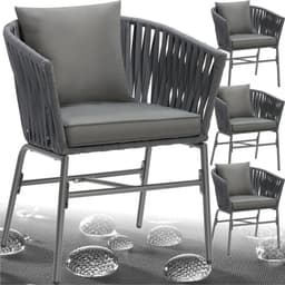 Productfoto van tectake Tuinstoelen Valeiras - Set van 4