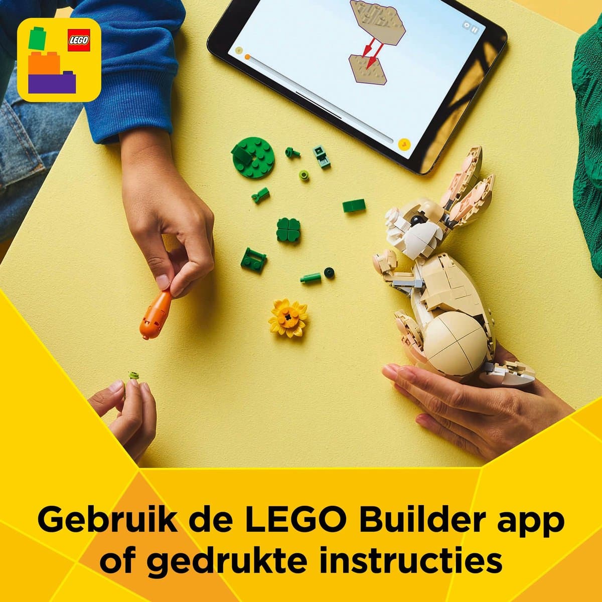 LEGO Creator 3-in-1 Lief konijn: 3 dieren in 1 set - afbeelding 1