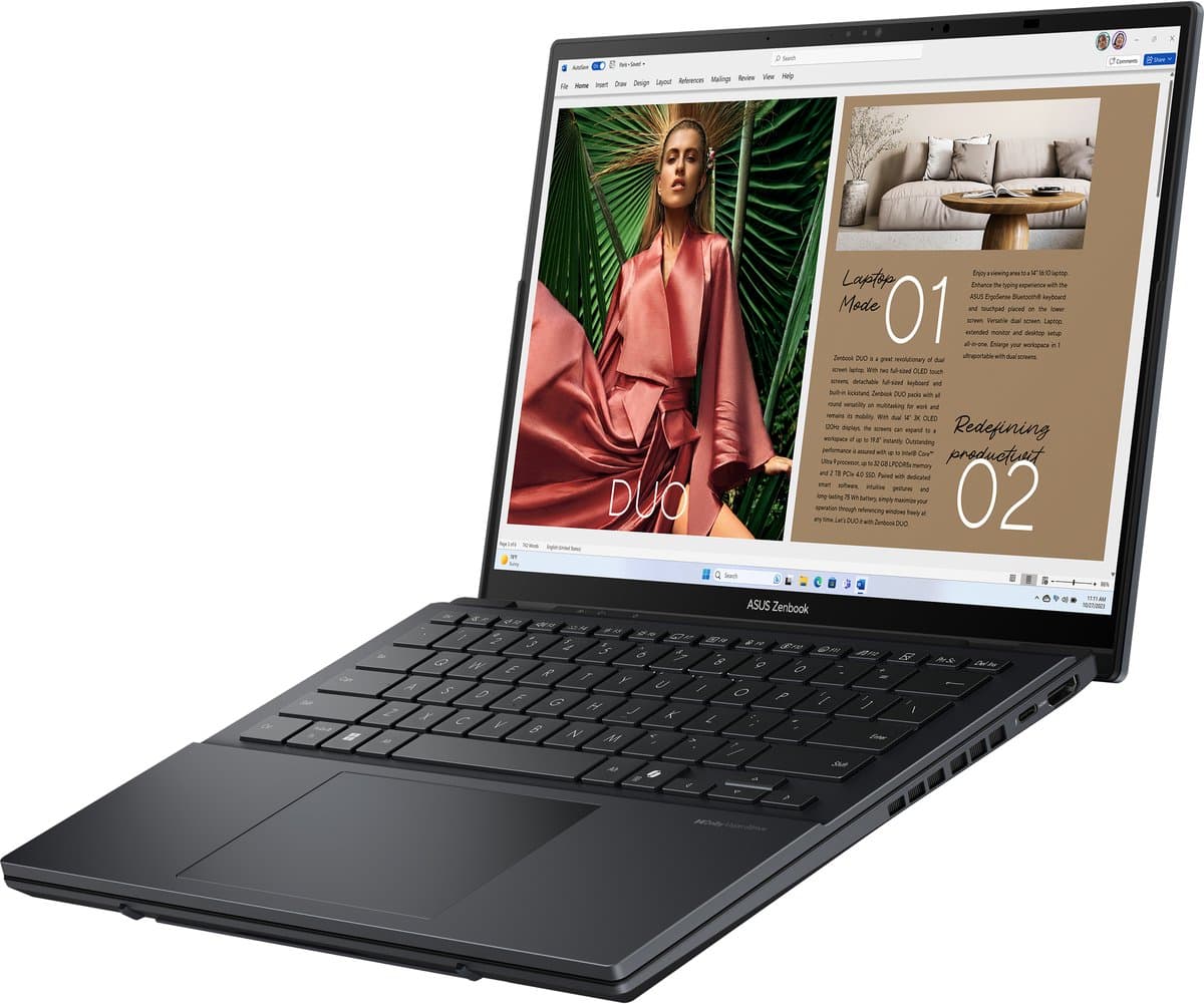 Asus Zenbook Duo UX8406CA-PZ032W - Dual 3K OLED scherm laptop thumbnail 7