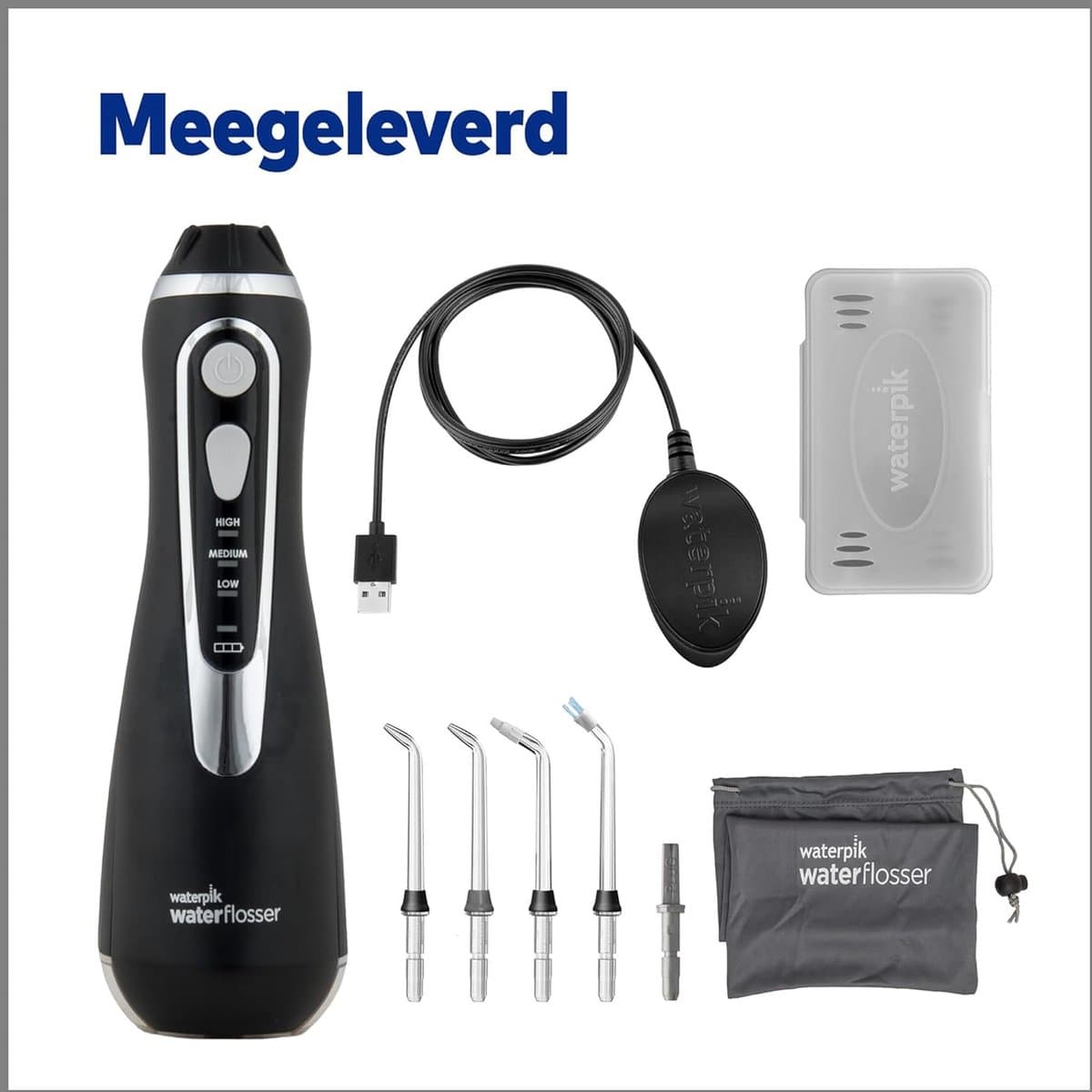 Waterpik Waterflosser Draadloos Advanced WP-582EU Black - thumbnail 3