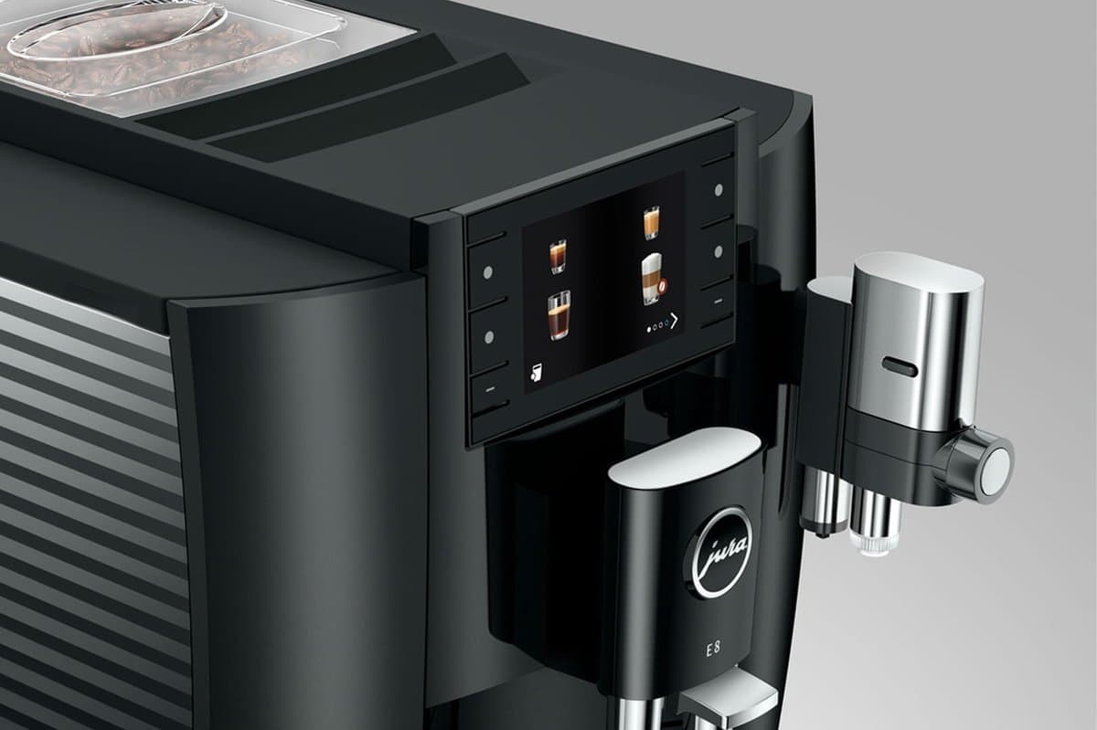 JURA E8 Piano Black - Premium volautomaat met 17 koffiespecialiteiten thumbnail 7