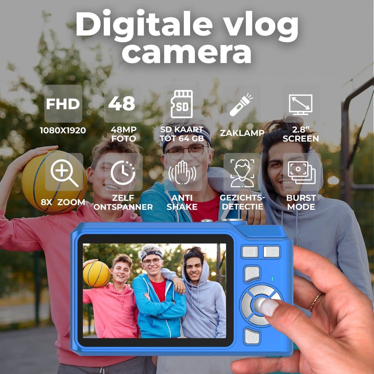 Denver DCA4818BU met 5MP-sensor en Full HD thumbnail 2