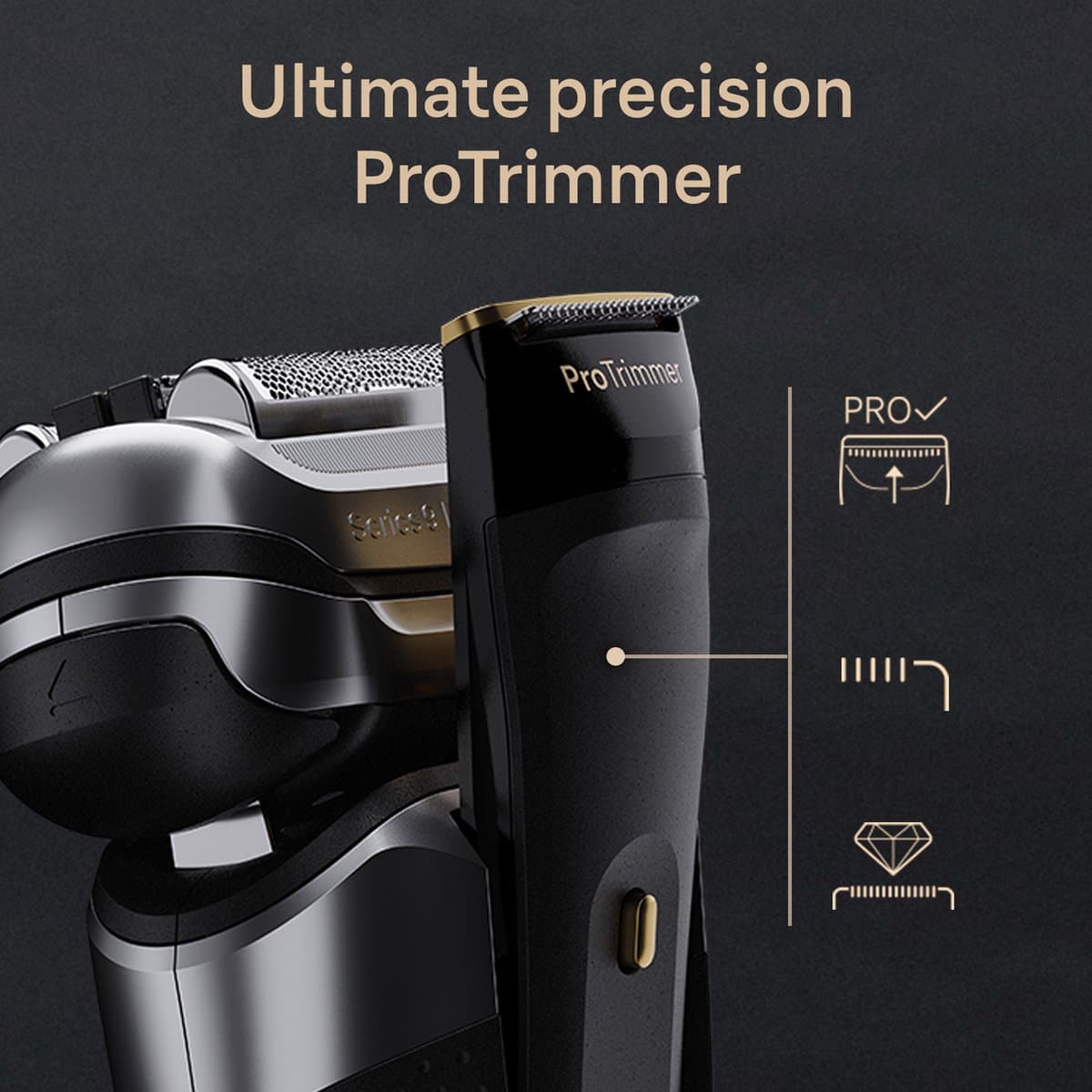 Braun Elektrisch Scheerapparaat Series 9 Pro+ E Wet & Dry 9515s Grafiet - thumbnail 3