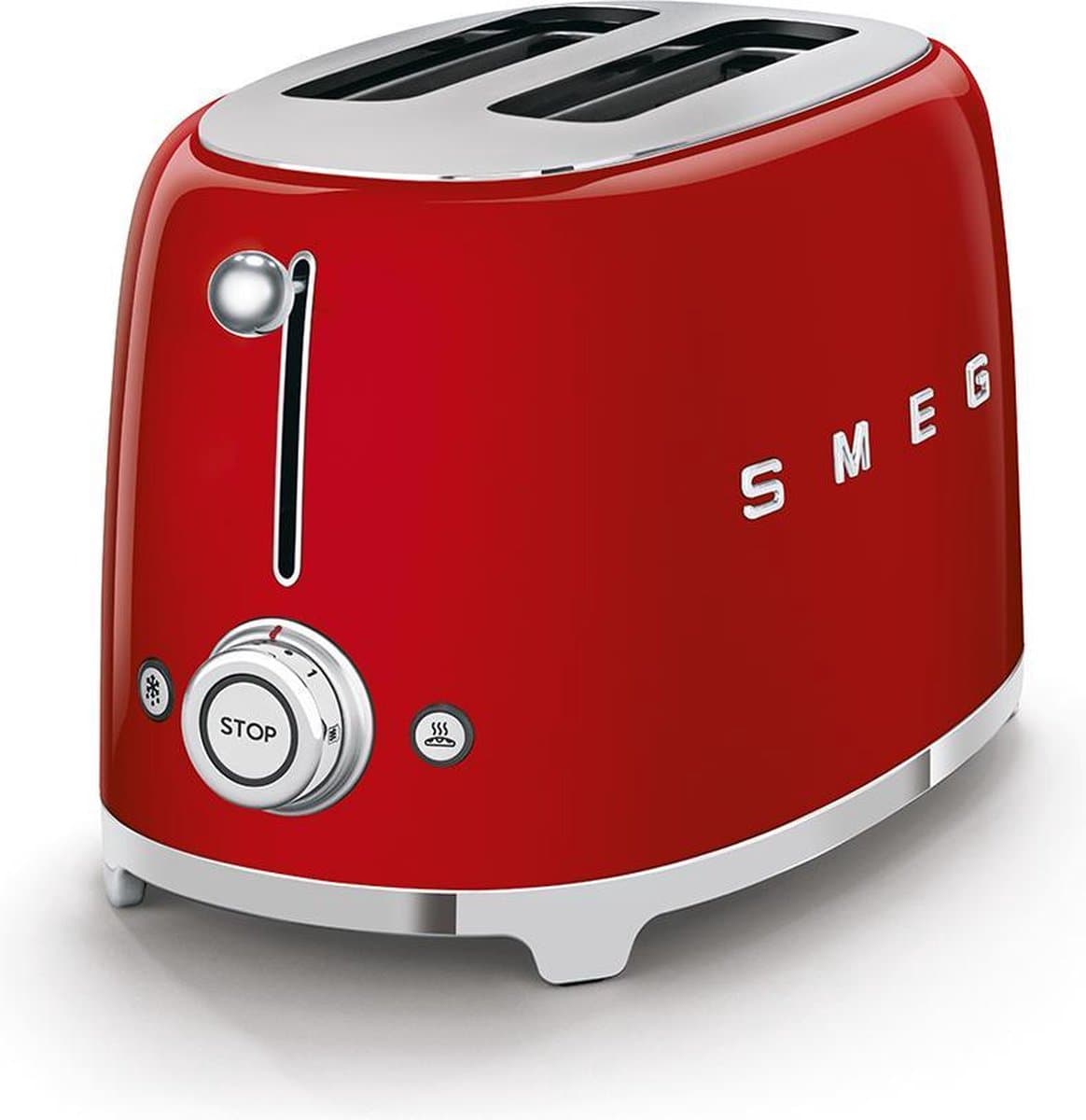 SMEG TSF01RDEU - Broodrooster - Rood - 2x2 - 950W - 6 niveaus thumbnail 2