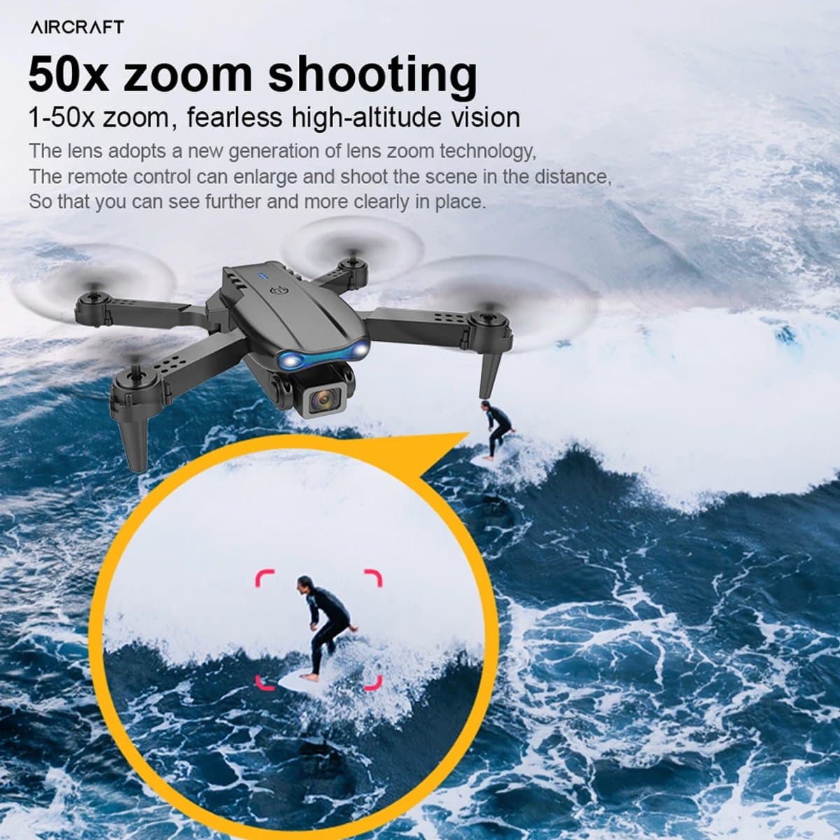 Camera Drone 4K HD - Video en Foto - Afstandsbediening - Quadcopter - Live thumbnail 4