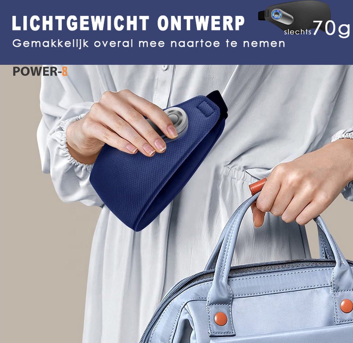 Onbekend Power-8 Eye Wellness: smart oogmassage met warm/koud - afbeelding 1