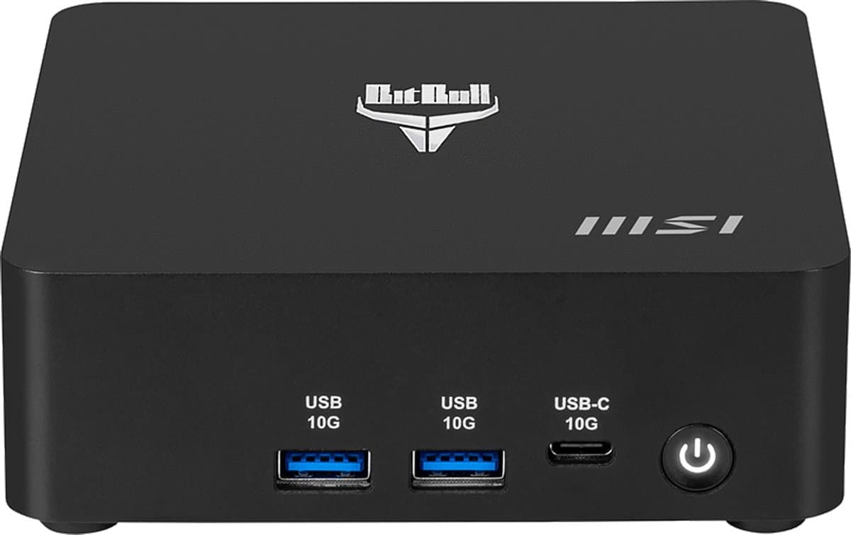 Intel Ultra 7 NUC Mini Desktop PC Inclusief|64GB RAM|2TB SSD|155H@1.4-4.8GHz|WIFI 6E|Bluetooth 5.3|LAN 2.5Gbps|2x HDMI|2x Thunderbolt 4|BitBull Powered by MSI Cubi AI|W11 PRO
