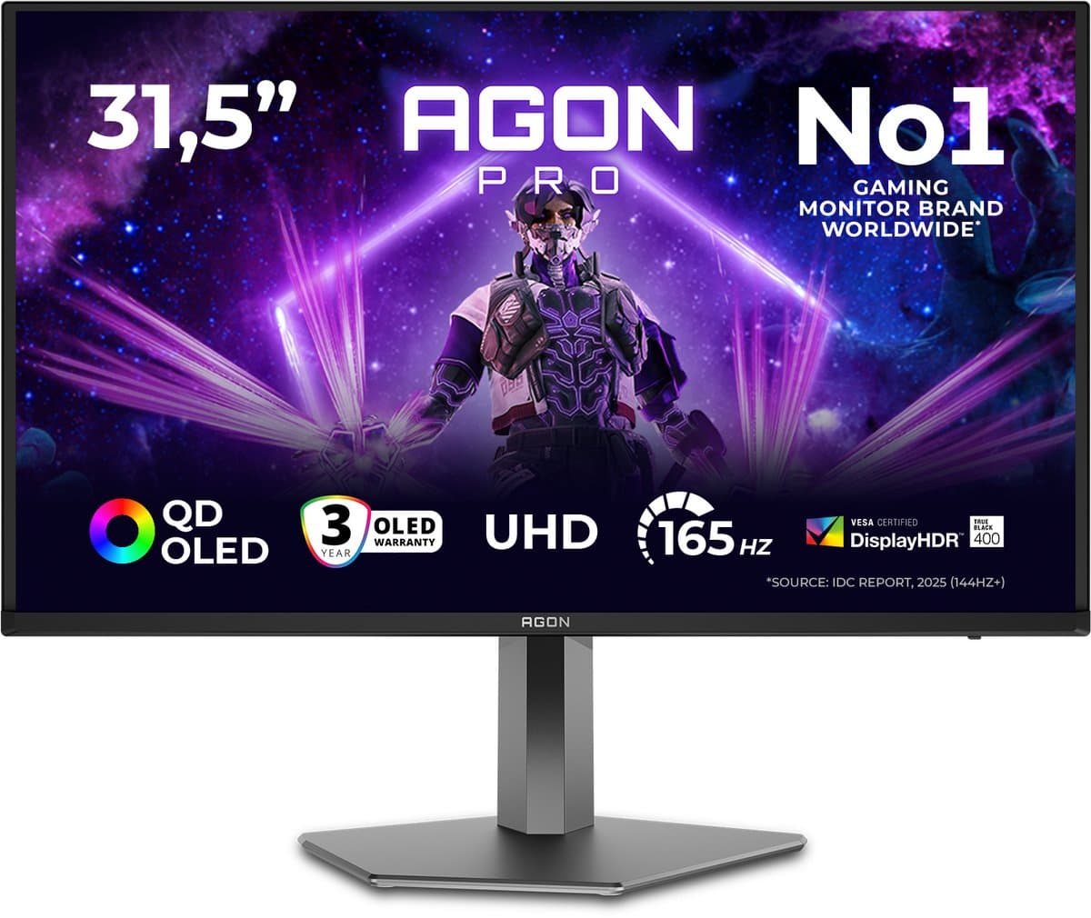AOC AGON PRO AG326UD - 4K OLED 165Hz gaming monitor thumbnail 4