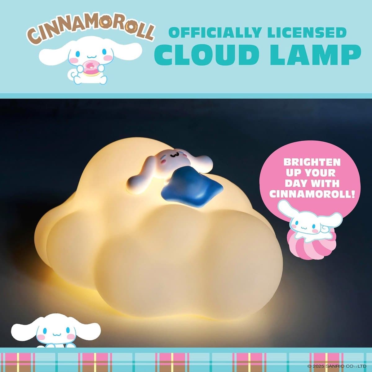 Cinnamoroll – wolk design - sfeerlicht lamp - USB-C oplaadbaar (Sanrio) thumbnail 4