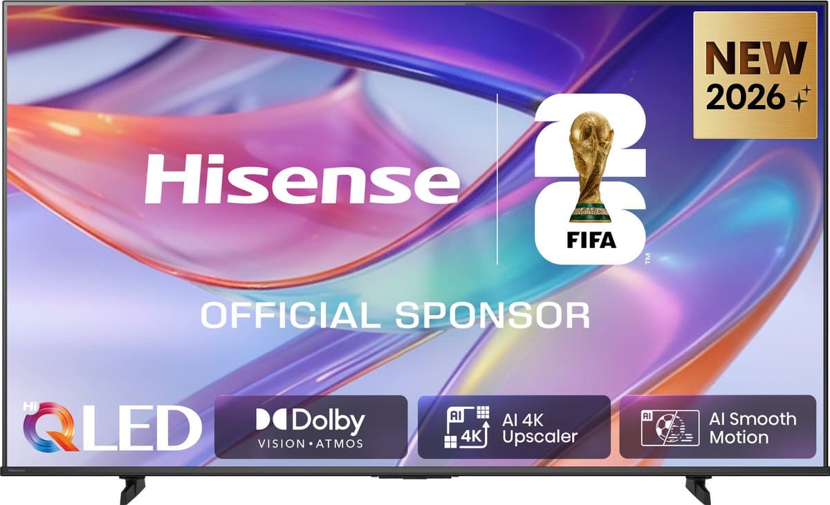 Hisense 75E7S SmartTV - 75 inch - 4K Hi-QLED - 2026 - Hi-QLED Colour - Dolby Vision Atmos - AI 4K Upscaler - AI Smooth Motion - Game Mode Plus - Filmmaker Mode