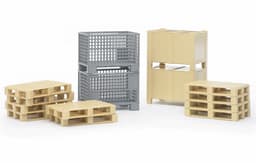 Productfoto van Bruder bworld Logistiek accessoire set: pallets & decoraties