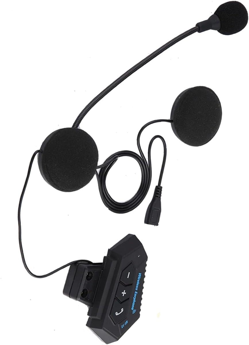 CCYLEZ Helm BT-headset Hifi-hoofdtelefoon Handsfree Bellen Ondersteuning voor Motorliefhebbers Zwart thumbnail 7