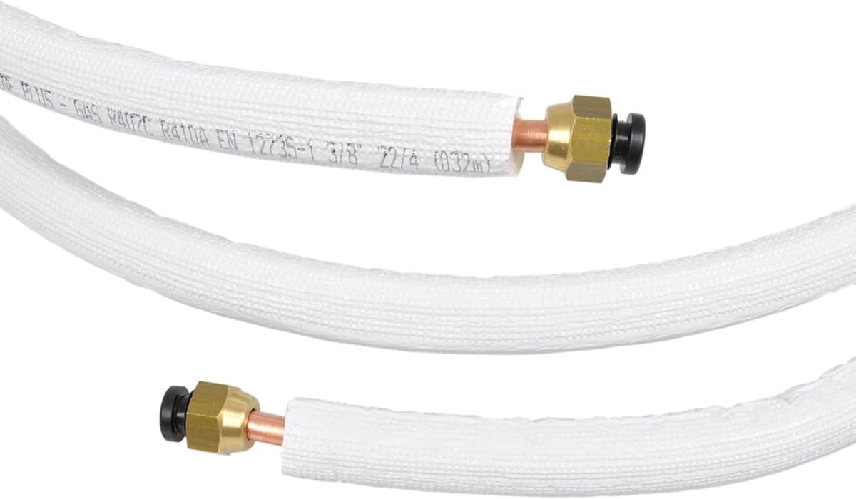 Koelmiddelleiding Split Unit - Koperen Leiding Airco - Airco Installatie - Voorgeïsoleerd R32/R410A - 6 Meter - Wit thumbnail 6