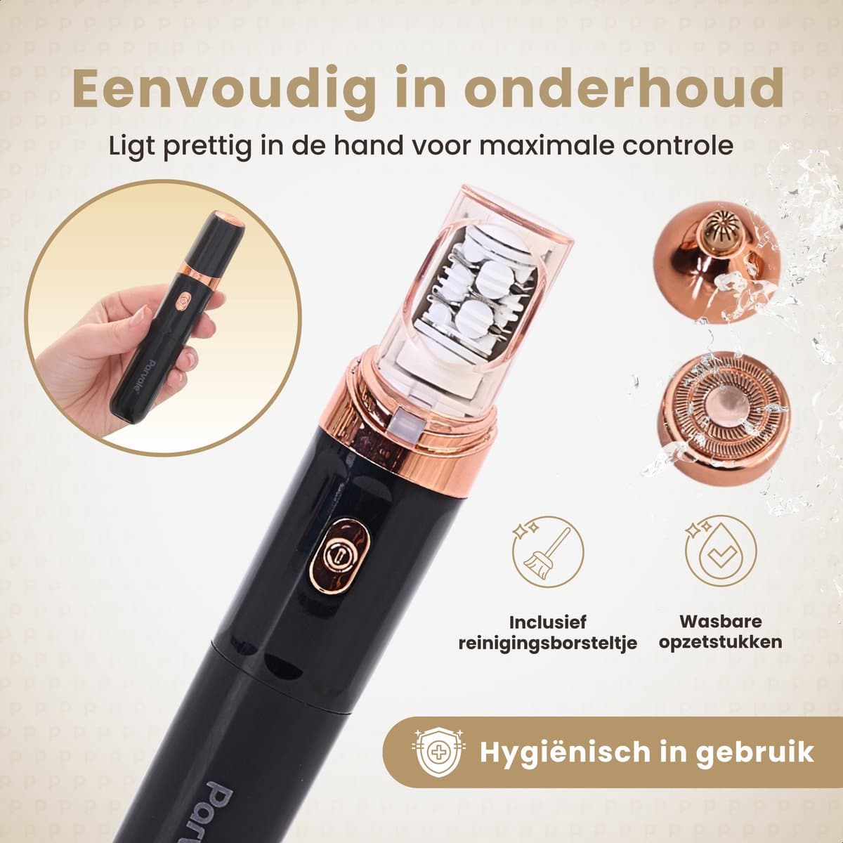 Parvale® 3 in 1 Epilator SilkPro - Epileerapparaat Dames - Epilator - Gezichtsepilator Vrouw - Gezichtsontharing Dames - Epilator Gezicht - Epilator Dames - Gezichtsepilator dames thumbnail 5
