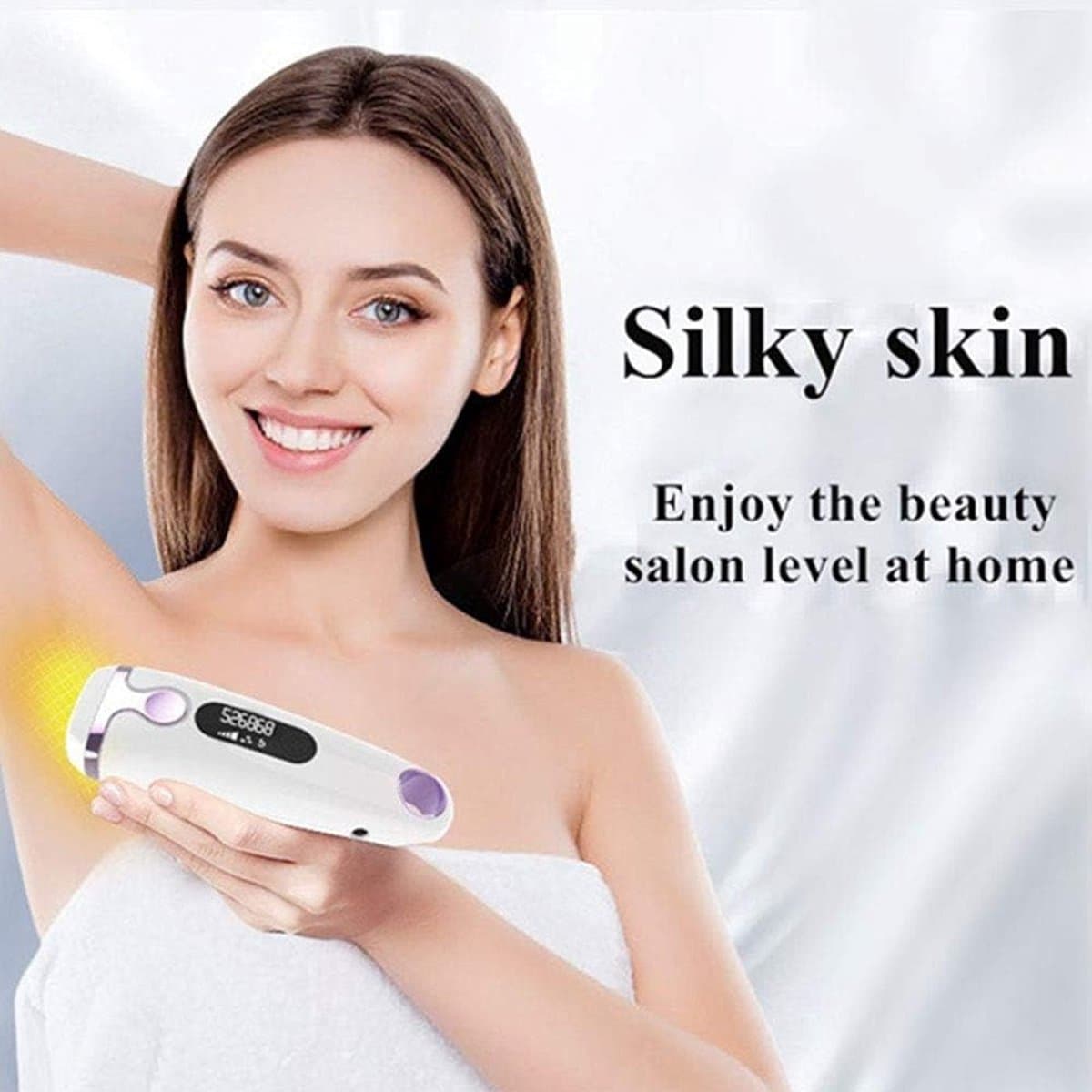 IPL Laser Ontharing Apparaat Permanente Pijnloze Remover Vermindering van Haargroei voor Vrouwen en Man Thuis Hele Lichaam Oksels Rug Benen Armen Gezicht Bikini Lijn, Met koord thumbnail 3
