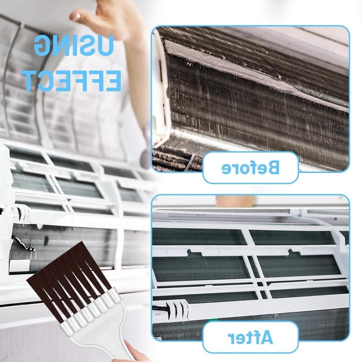 Complete Reinigingsset voor Wasdrogers - 7 Stukken, Borstels en Kammen voor Filters, Radiatoren en Airconditioning Accessoires thumbnail 5