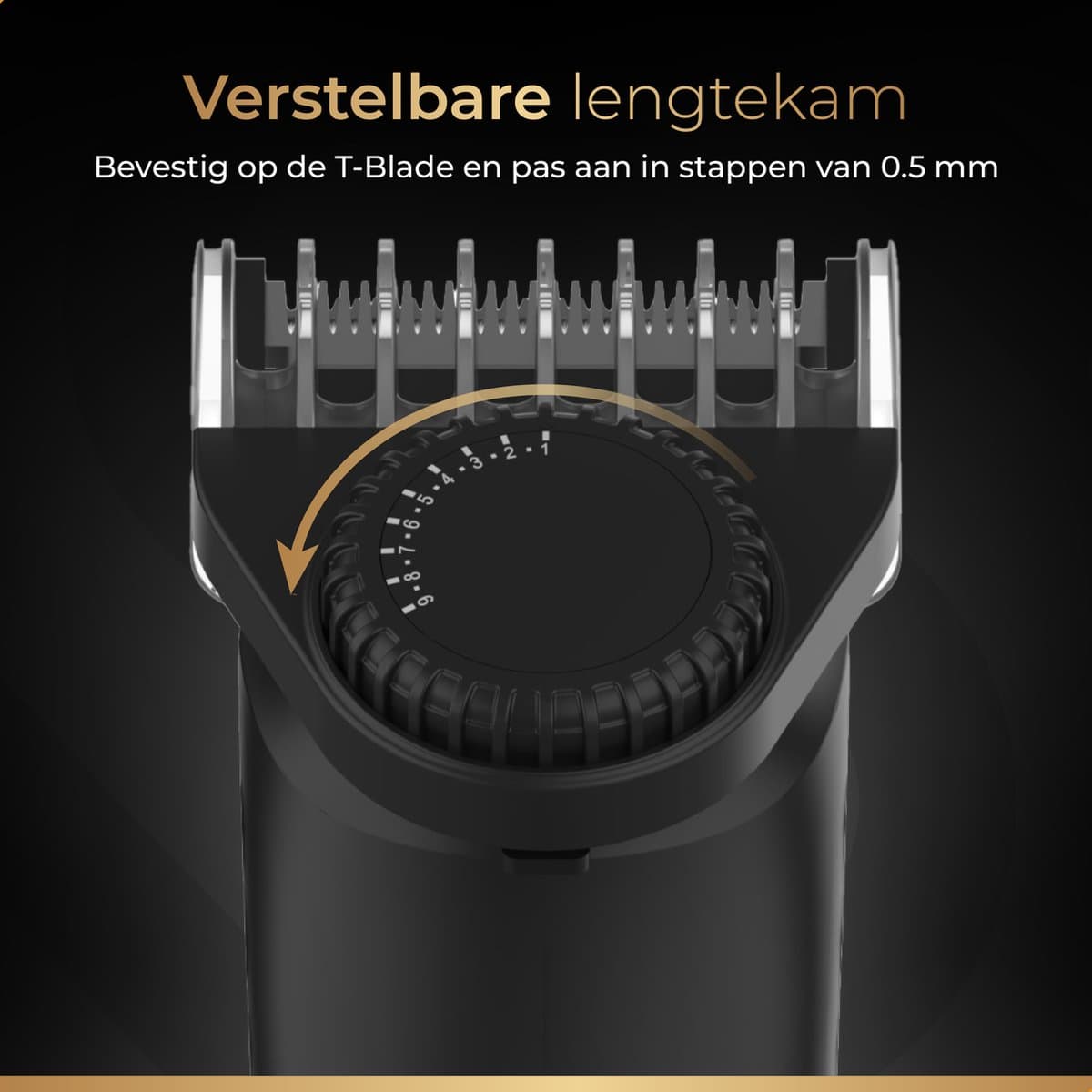 Wellshave 6 in 1 Baardtrimmer Supreme - Trimmer Baard & Lichaam - Neustrimmer - Bodygroomer - IPX7 Waterdicht - Incl. 6 opzetstukken - Vaderdag Cadeau thumbnail 8