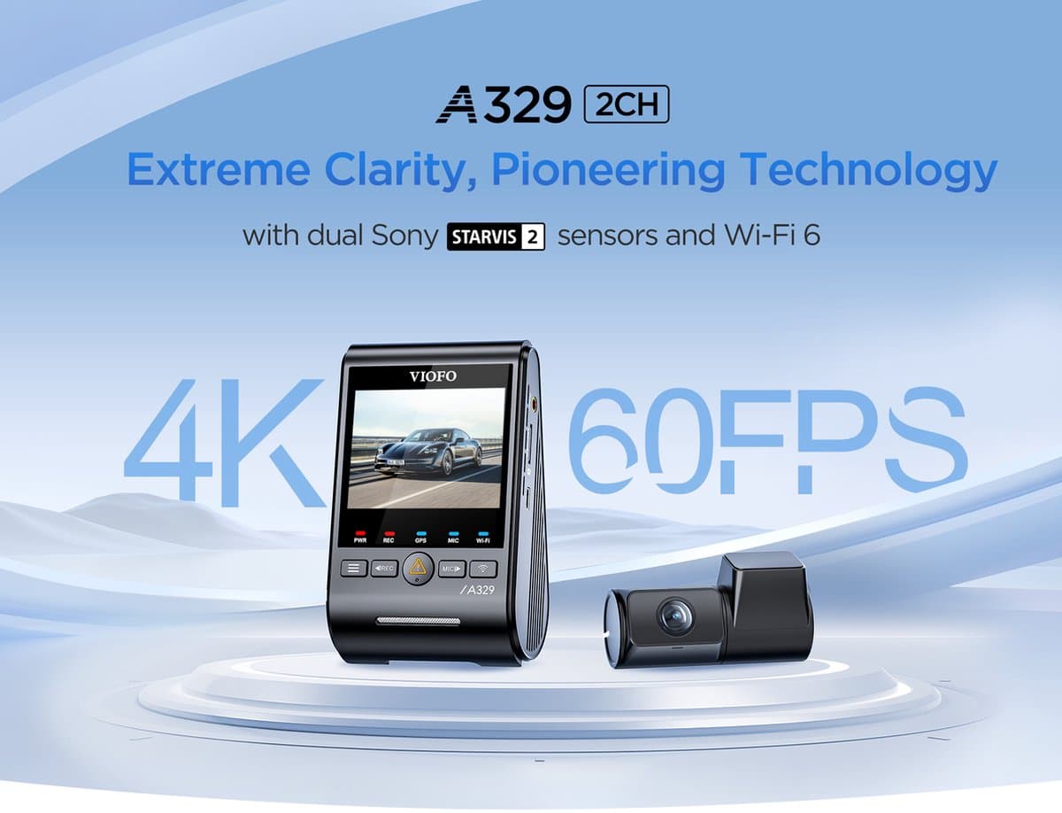 VIOFO A329 2CH - Dashcam - 4K 60 fps - 2024 thumbnail 4