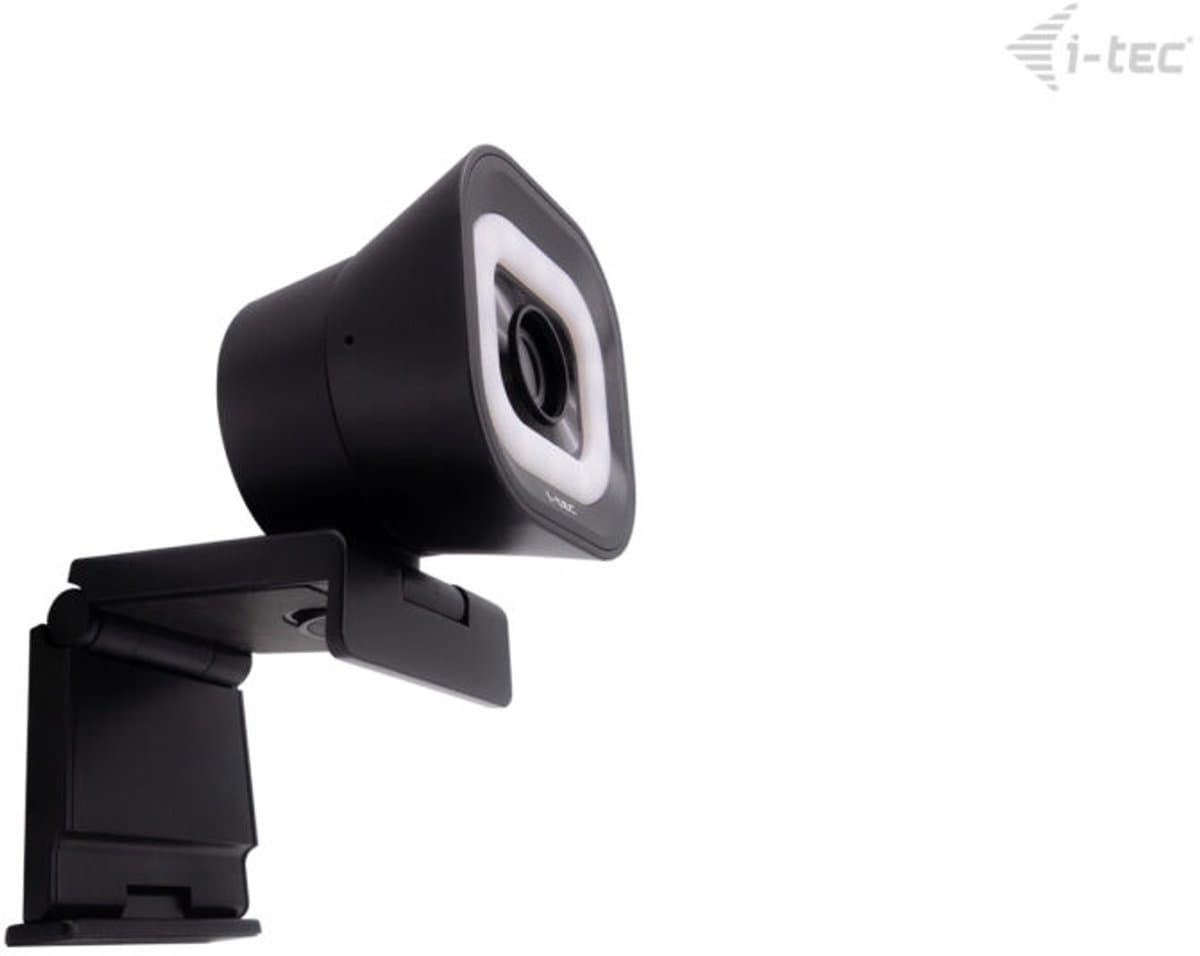 i-tec - Solomon 700 - Webcam - 4K - Ring Light - 2 microfoons - Streaming Webcam - Vloggers - Laptop & PC - Streaming - Plug & Play thumbnail 7