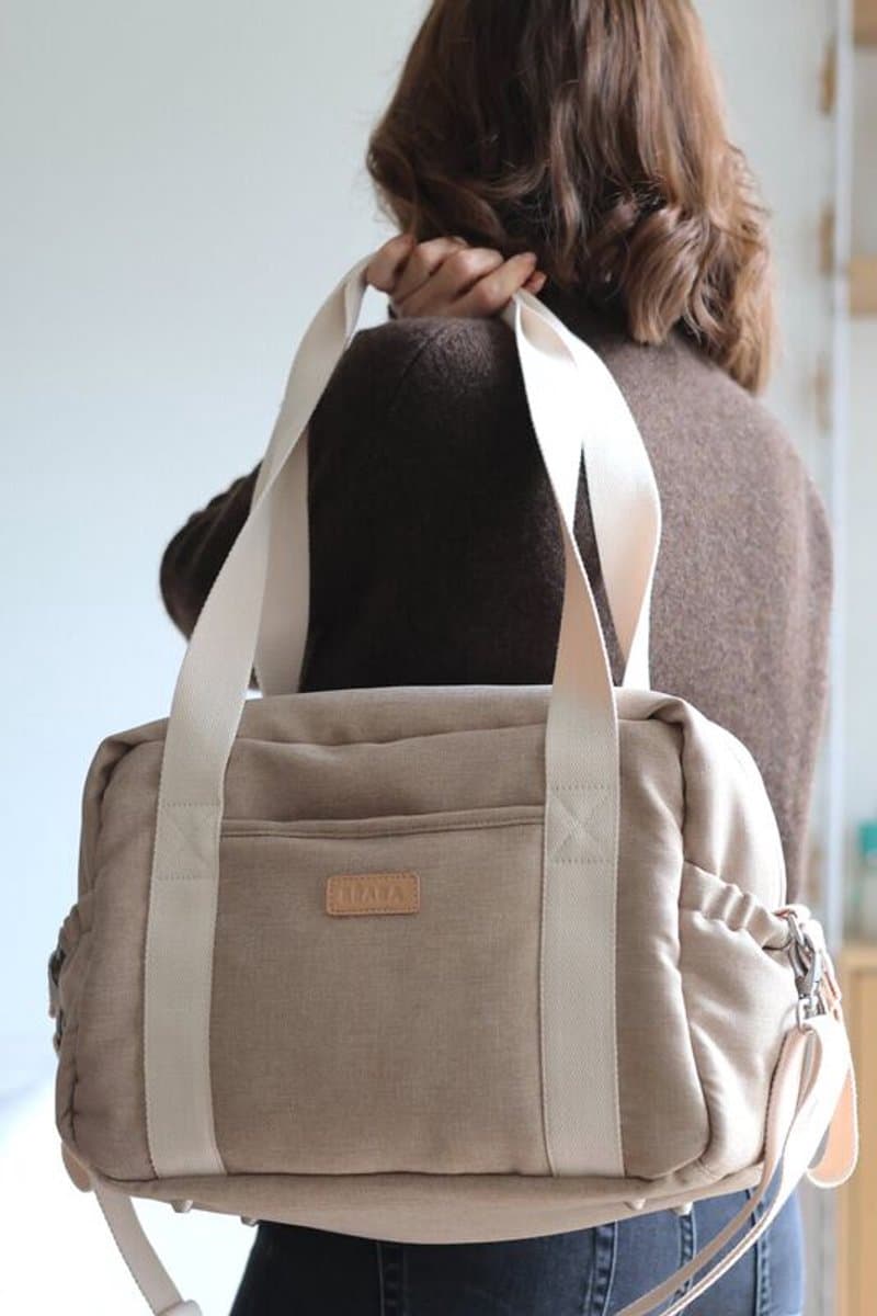 Béaba Paris Luiertas - Unisex Babytas - Luiertas met Verzorgingsmatje en Isothermisch Vak - Kinderwagen- & Trolleybevestiging - 16L - Clay thumbnail 5