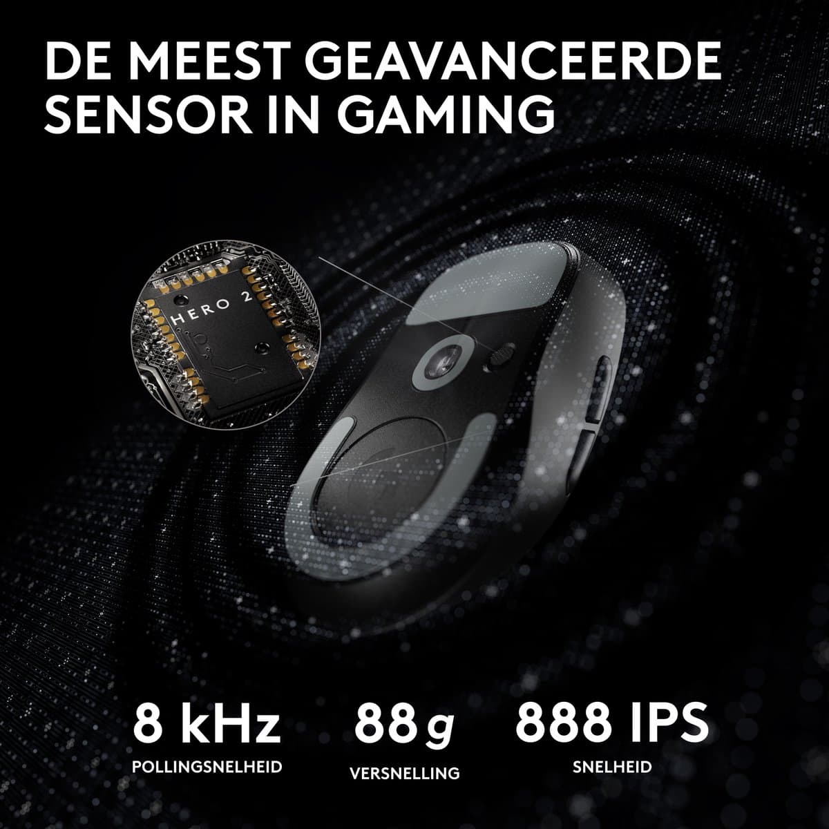 Logitech G Pro X Superlight 2 - Draadloze Gaming Muis - Lightspeed - Zwart thumbnail 5