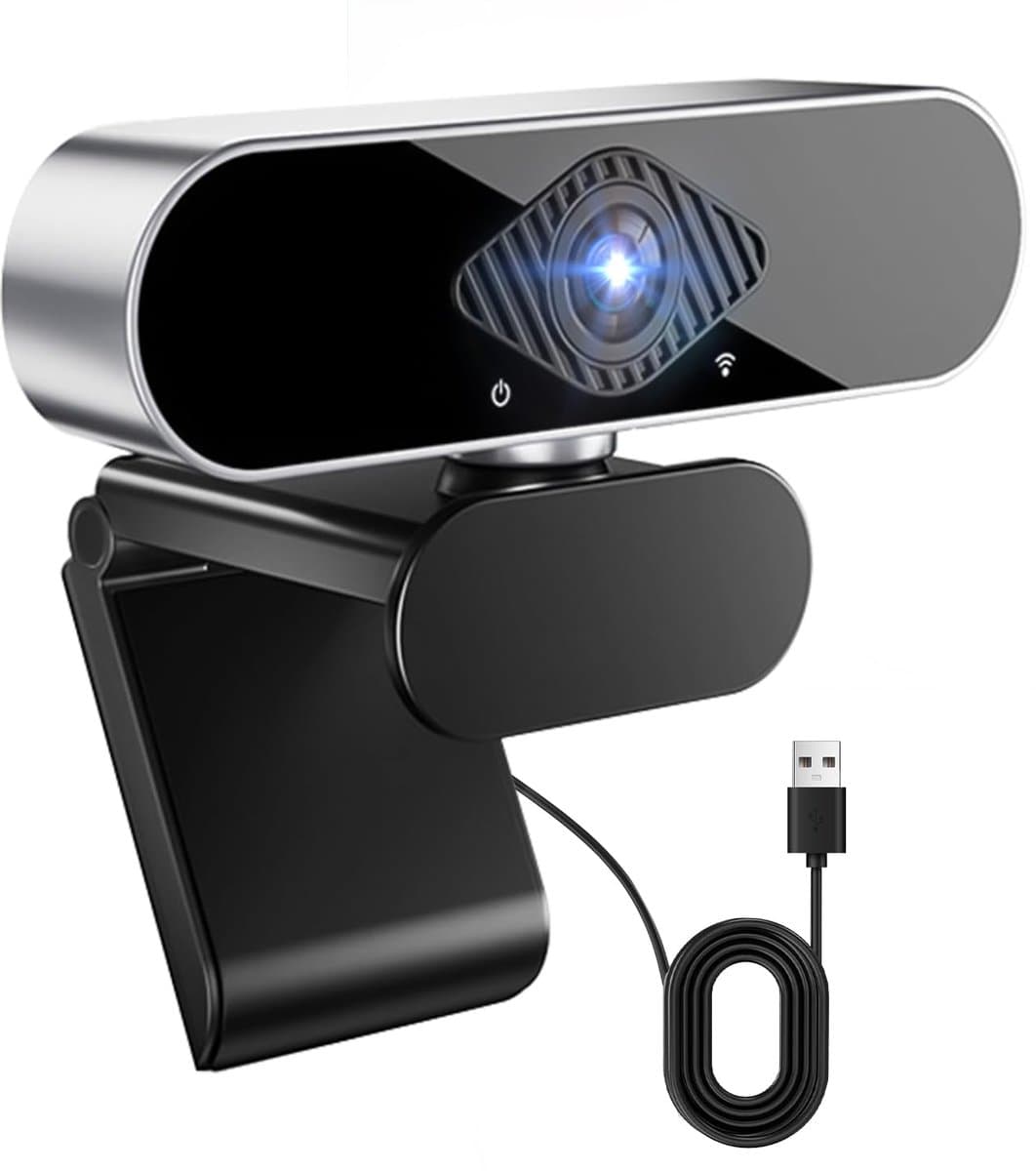 Webcam met microfoon 1080p HD, 360° verstelbaar, USB thumbnail 7