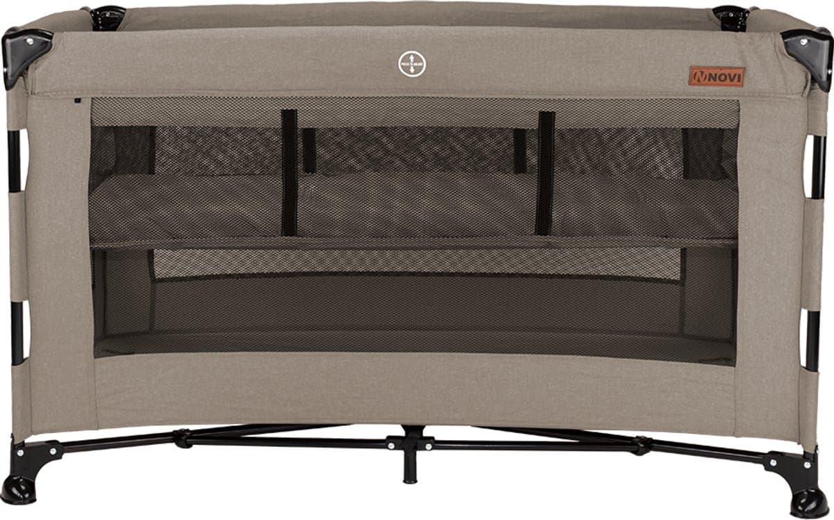 Novi Baby Nora Luxe Campingbed - Hazel/Zwart - reisbed - Inclusief transporttas - Inclusief verschoonblad -Inclusief bodemverhoger thumbnail 5