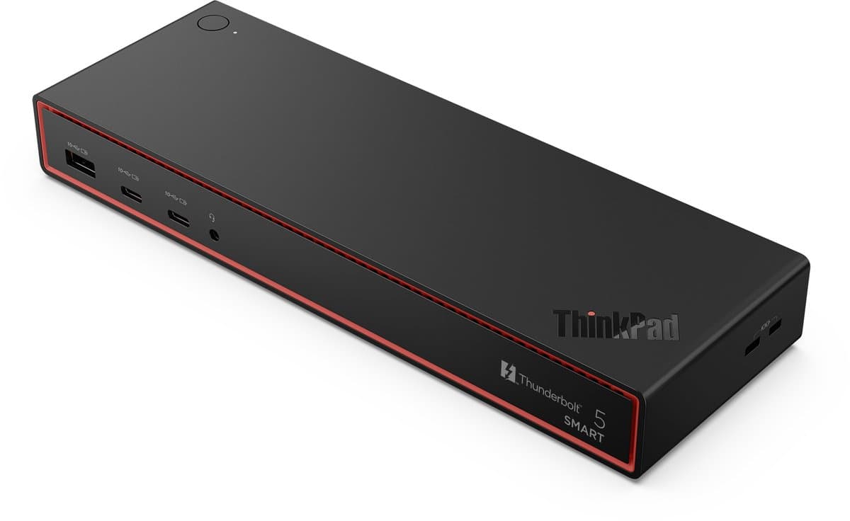 Lenovo ThinkPad Thunderbolt 5 Smart Dock 7500 Bedraad Zwart thumbnail 5