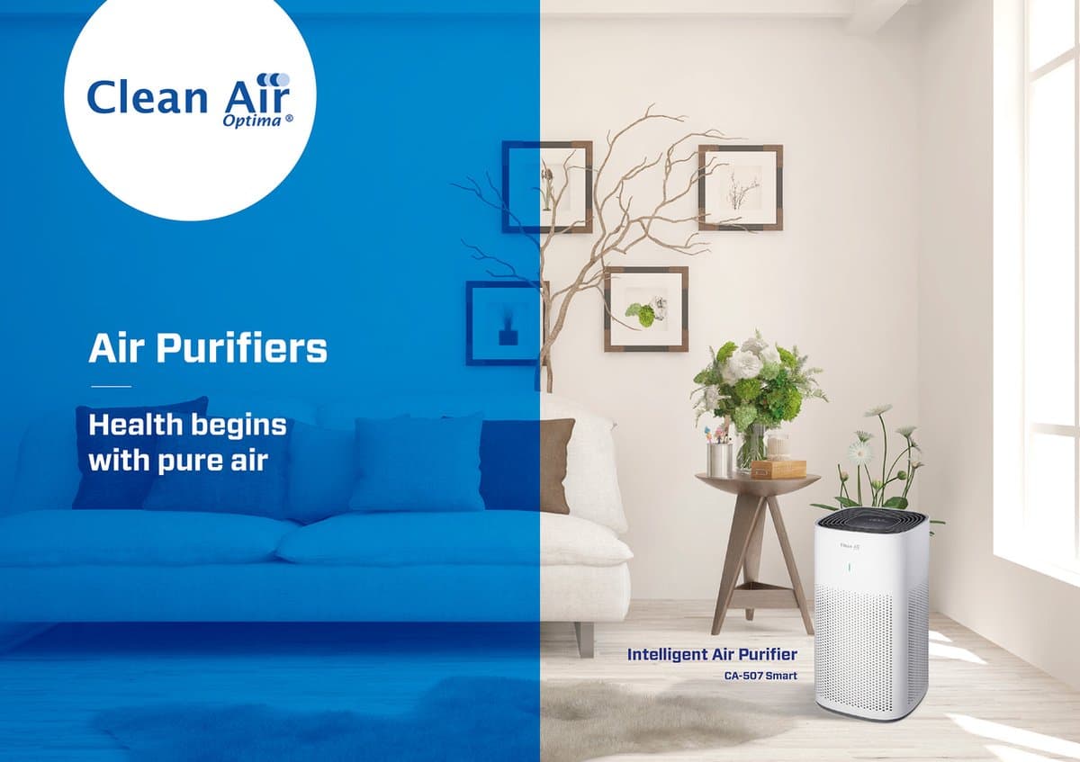 Clean Air Optima® CA-507 Smart - Intelligente HEPA Ionisator Luchtreiniger - 360° Airflow - Extreem stil met sleepmode! <10dB(A)! thumbnail 8